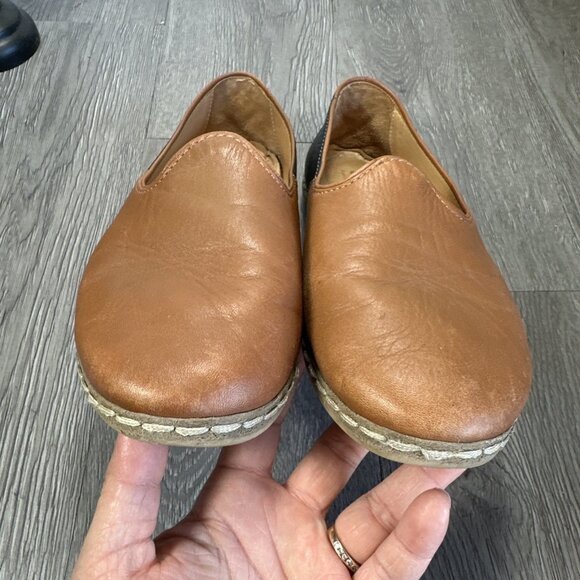 Charix Leather Ballet Flat Two Tone Brown Shoes Slip-On Women's Size EU 40 US 9 - Picture 6 of 11